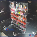 Clear Acrylic Nail Polish Salon Wall Display Storage Rack